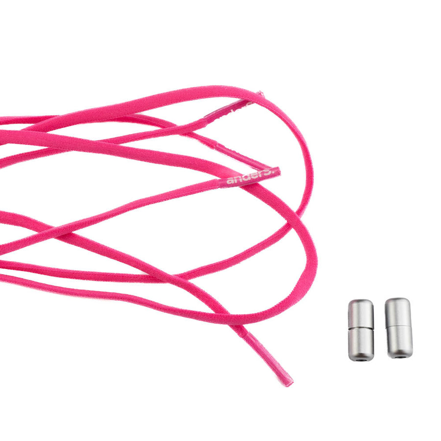 anders. Schnürsenkel elastisch mit Schraubverschluss Pink