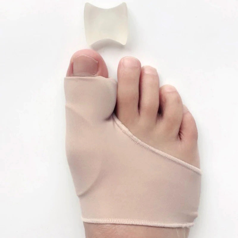 Zehenspreizer aus Silikon mit Stoff bei Hallux Valgus
