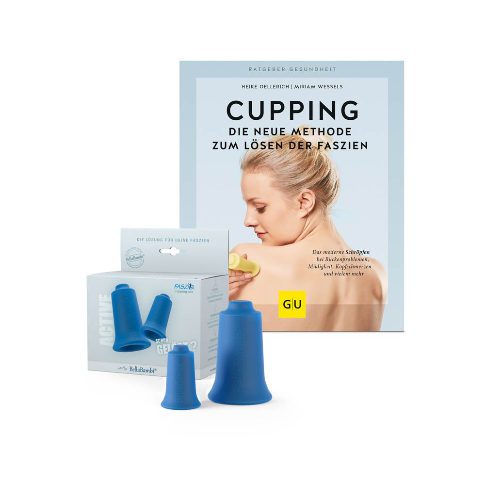 BellaBambi® Cupping-Bundle signalblau mit Buch