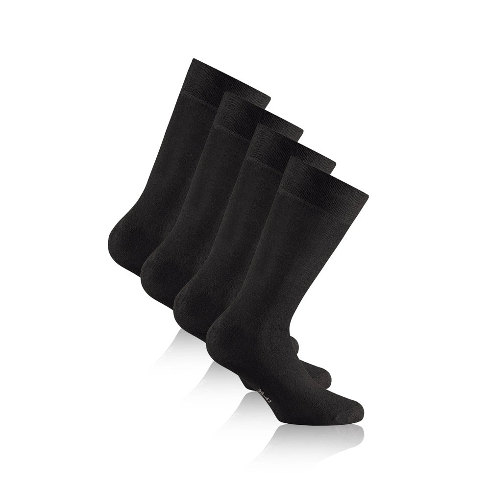 Rohner Socken Bamboo 2er Pack Black