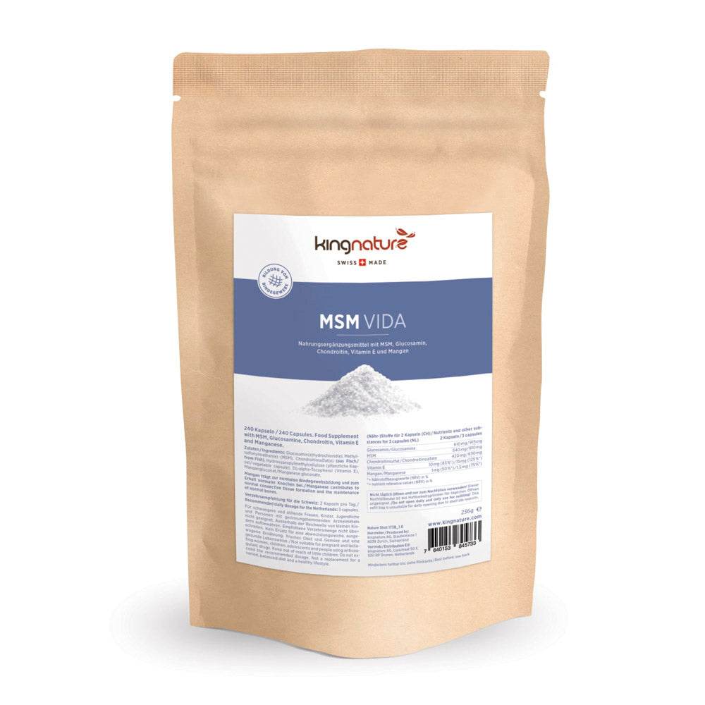 kingnature MSM Vida Nachfüllbeutel 230g