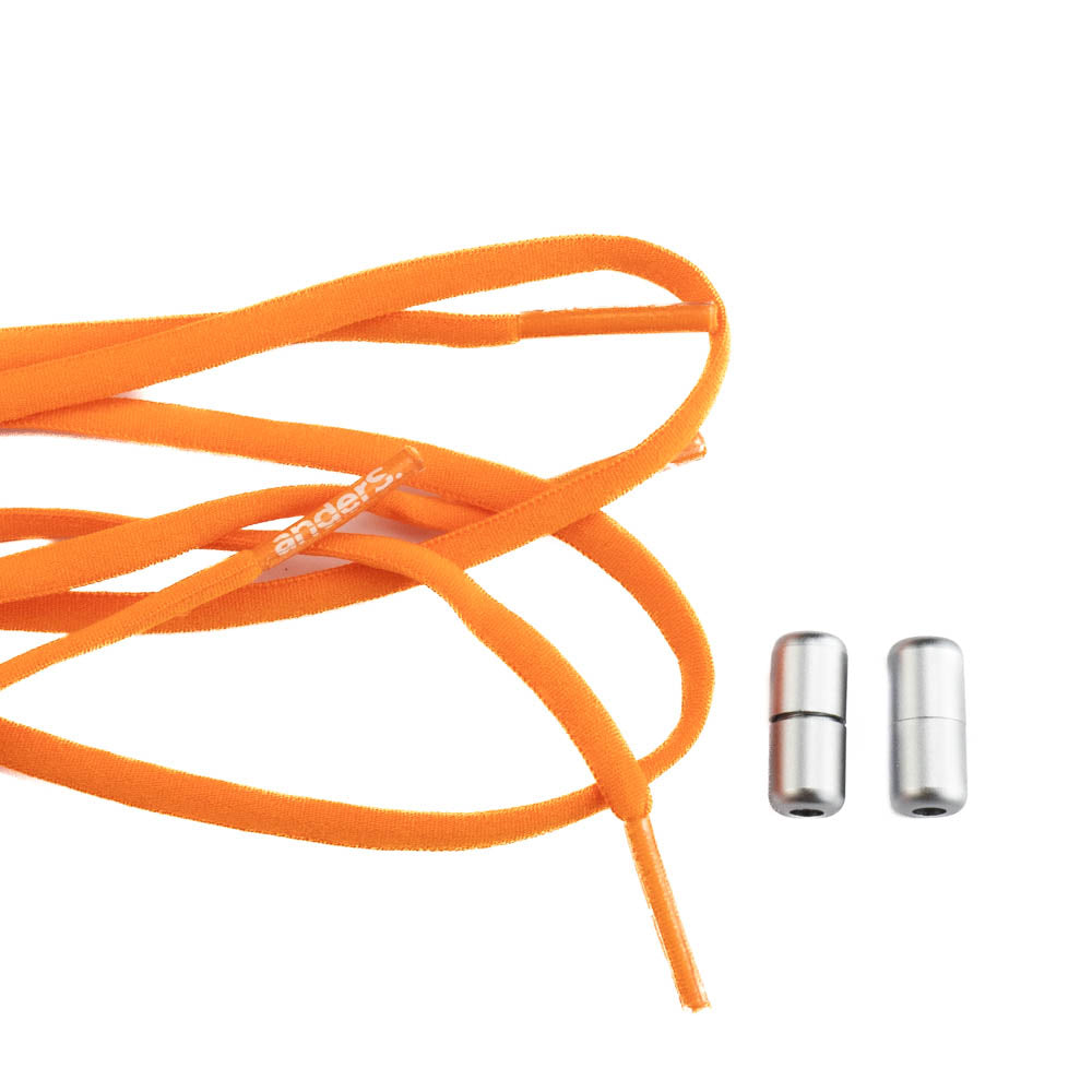 anders. Schnürsenkel elastisch mit Schraubverschluss Orange