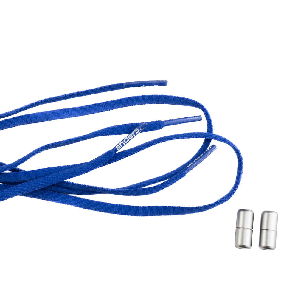 anders. Schnürsenkel elastisch mit Schraubverschluss Blau
