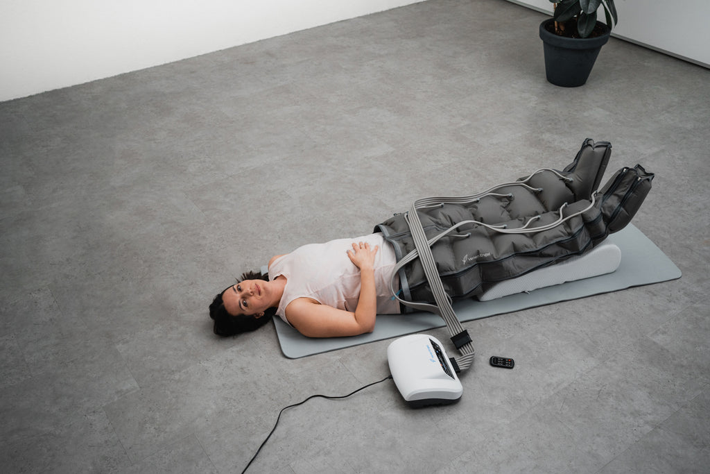 Venen Engel 6 Premium Massagegerät mit Lymph-Flow Pants