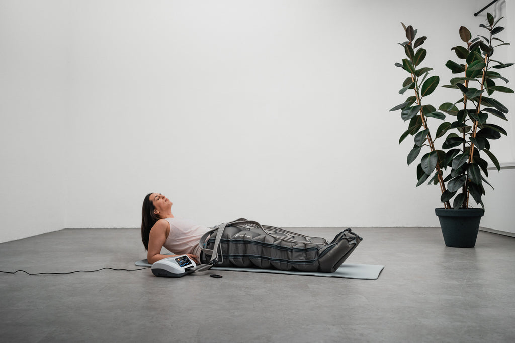 Venen Engel 6 Premium Massagegerät mit Lymph-Flow Pants