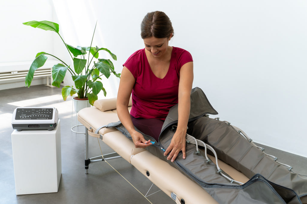 Venen Engel 12 Premium Massagegerät mit Lymph-Flow Pants (Generalüberholt)