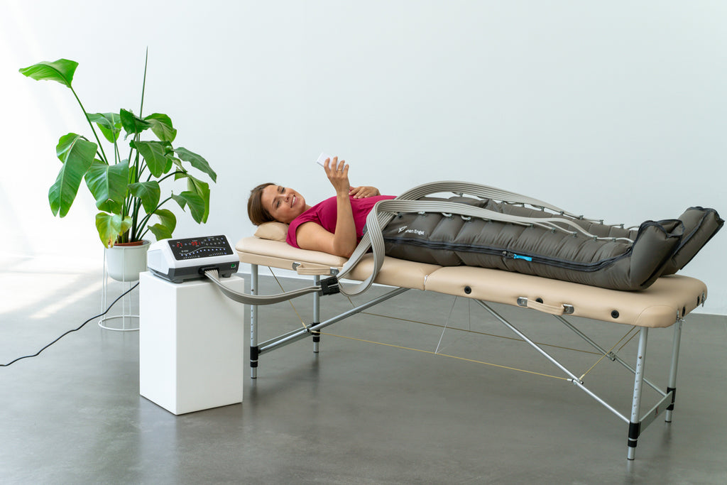 Venen Engel 12 Premium Massagegerät mit Lymph-Flow Pants (Generalüberholt)