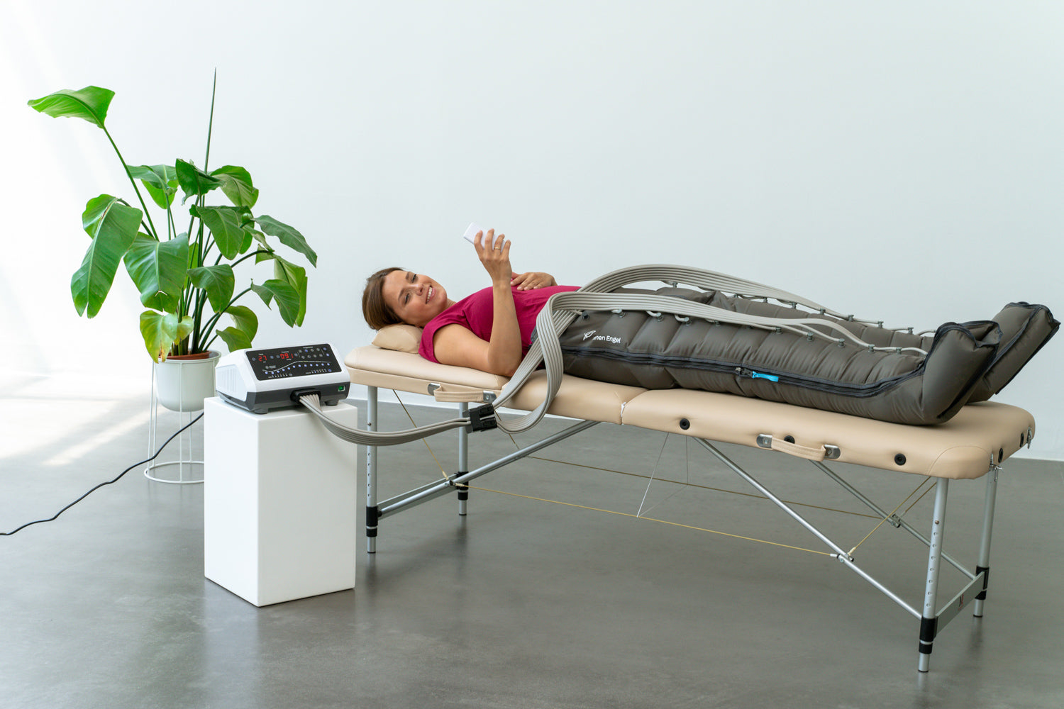 Venen Engel 12 Premium Massagegerät mit Lymph-Flow Pants (Generalüberholt)