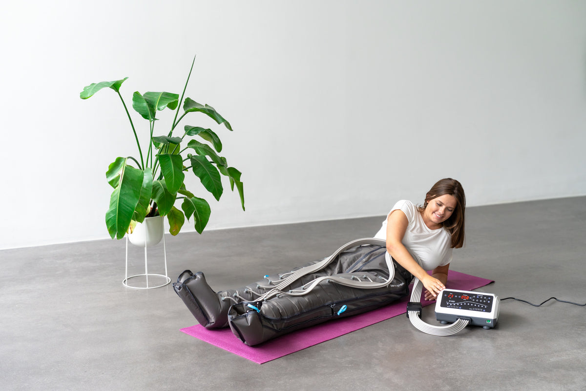 Venen Engel 12 Premium Massagegerät mit Lymph-Flow Pants (Generalüberholt)