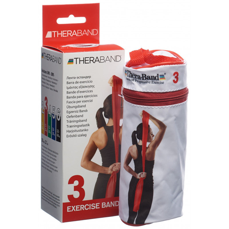 Theraband Beutel - 2.5m - rot (mittel)