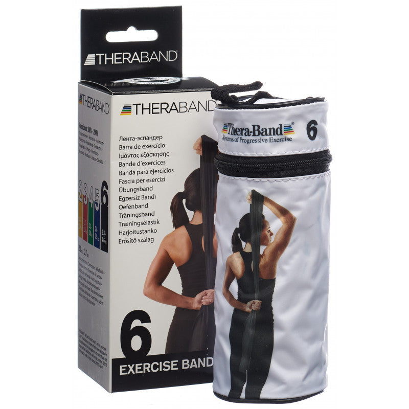 Theraband Beutel - 2.5m - schwarz (maxistark)