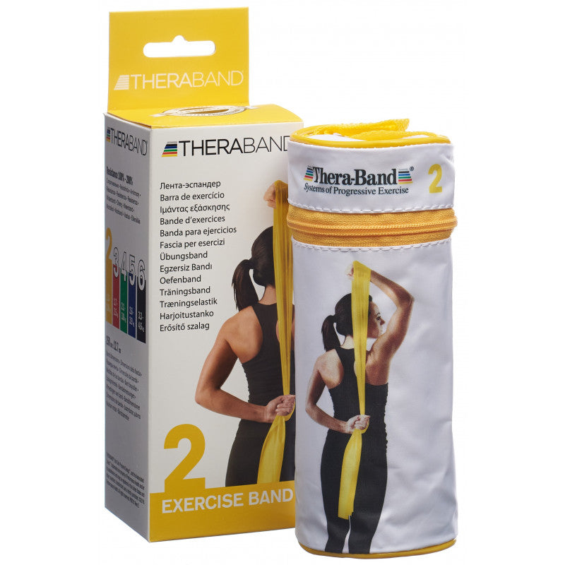 Theraband Beutel - 2.5m - gelb (dünn)