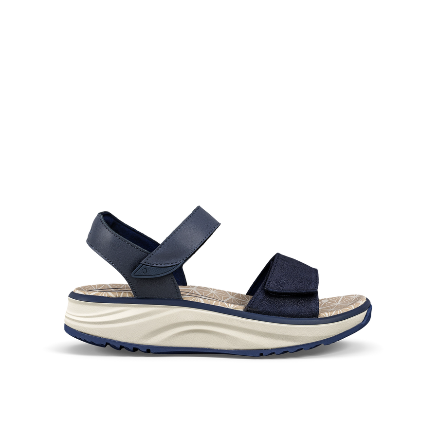 Joya Flores dark blue, Damensandale
