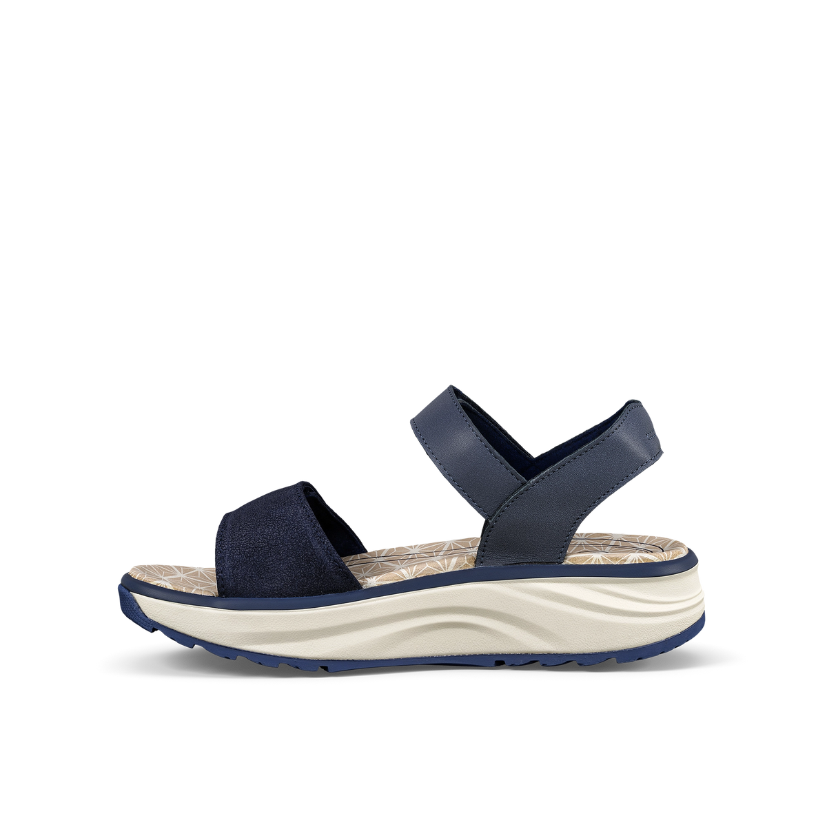 Joya Flores dark blue, Damensandale