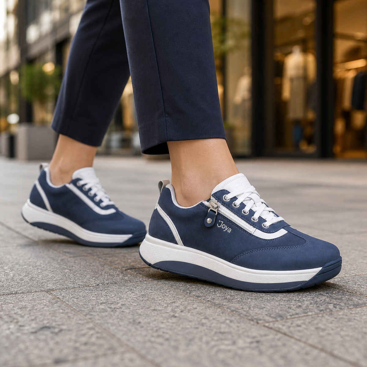 Joya Laura blue, Damen-Sneaker, am Fuss