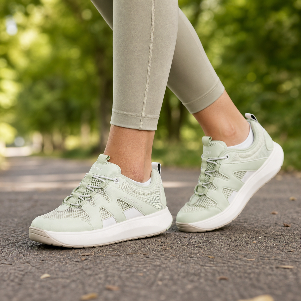 Joya Marbella light green, Damen-Sneaker, am Fuss