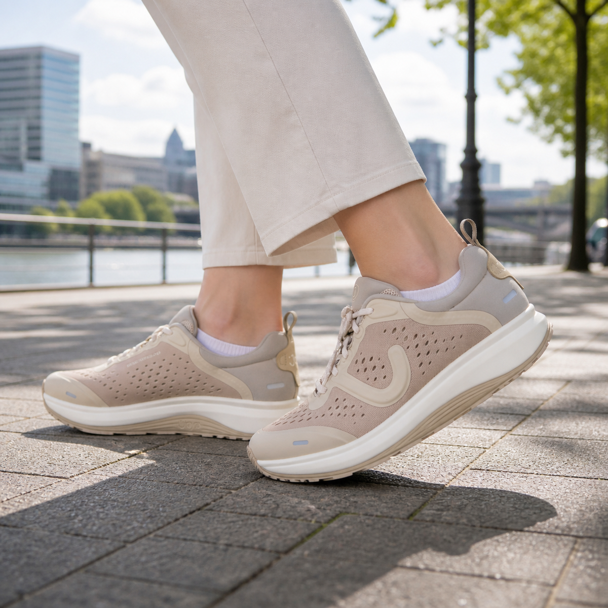 Joya Miami beige, Damen-Sneaker, am Fuss