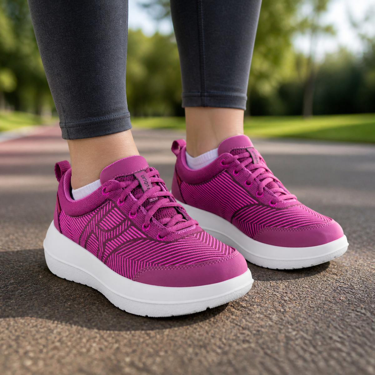 kybun Bauma fuchsia, Damen-Sneaker, am Fuss