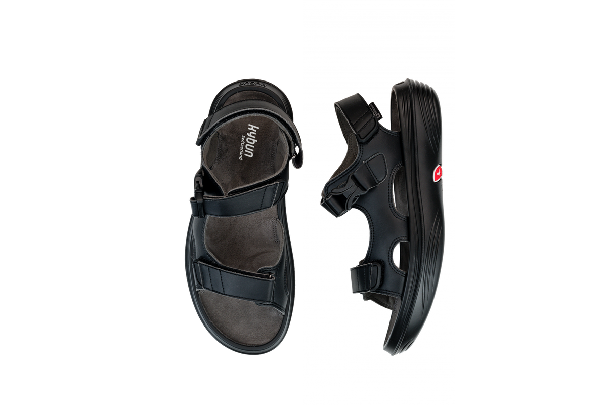 kybun Brissago black, Herrensandale