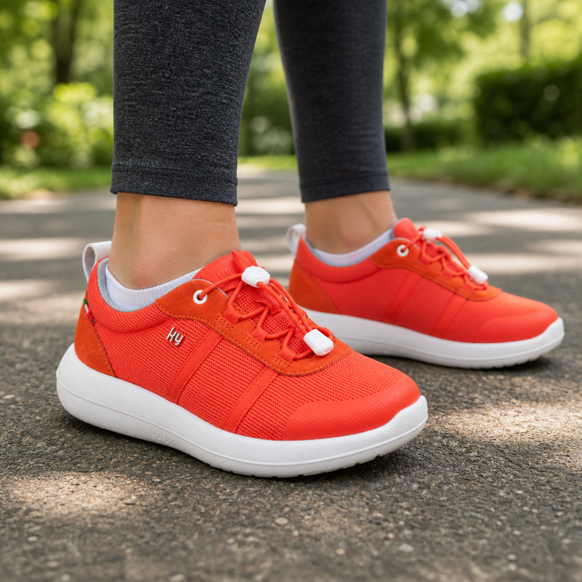 kybun Langnau orange, Damen-Sneaker, am Fuss