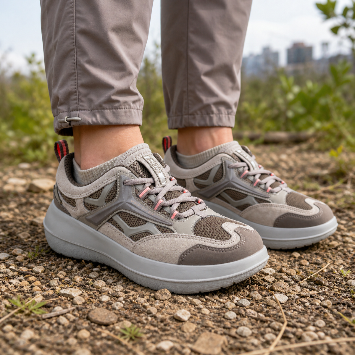 kybun Uster moon rock, Damen-Sneaker, am Fuss